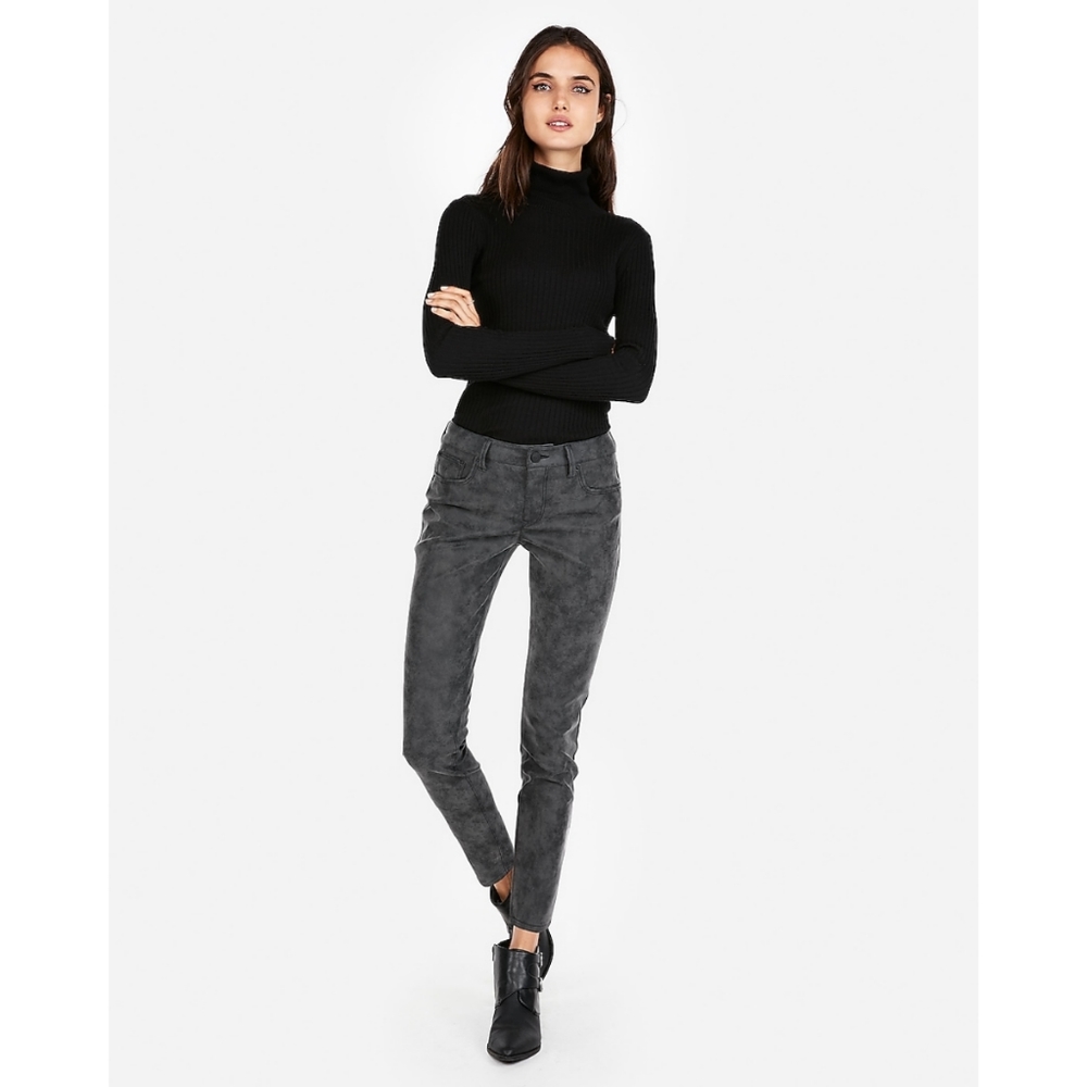 EXPRESS | Faux Suede Ankle Legging | 4